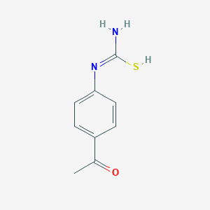 molecular formula C9H10N2OS B7723379 N'-(4-acetylphenyl)carbamimidothioic acid 