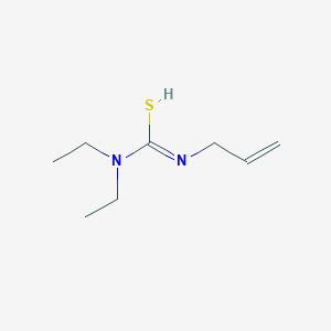 molecular formula C8H16N2S B7723411 N,N-diethyl-N'-prop-2-enylcarbamimidothioic acid 