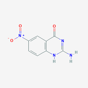 molecular formula C8H6N4O3 B7723470 2-amino-6-nitro-1H-quinazolin-4-one 