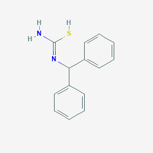 molecular formula C14H14N2S B7723543 N'-benzhydrylcarbamimidothioic acid 