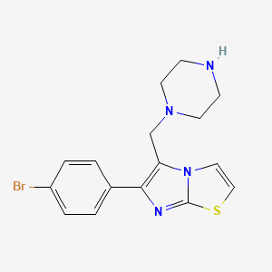 6-(4-Bromophenyl)-5-(piperazin-1-ylmethyl)imidazo[2,1-b]thiazole