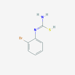 molecular formula C7H7BrN2S B7723692 N'-(2-bromophenyl)carbamimidothioic acid 
