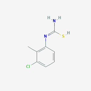 molecular formula C8H9ClN2S B7723802 N'-(3-chloro-2-methylphenyl)carbamimidothioic acid 