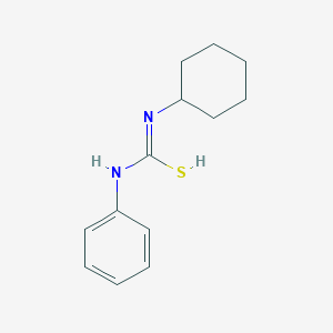 molecular formula C13H18N2S B7723955 N'-cyclohexyl-N-phenylcarbamimidothioic acid 