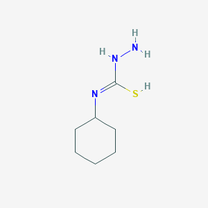 molecular formula C7H15N3S B7723960 N-amino-N'-cyclohexylcarbamimidothioic acid 