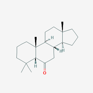 molecular formula C21H34O B077240 5beta-Androstan-6-one, 4,4-dimethyl- CAS No. 14295-32-0