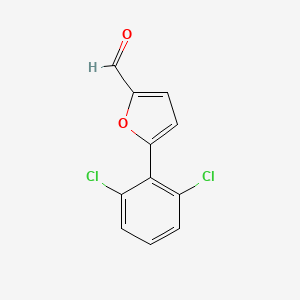 molecular formula C11H6Cl2O2 B7724050 5-(2,6-Dichlorophenyl)furan-2-carbaldehyde 