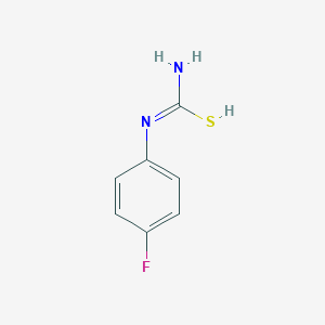 molecular formula C7H7FN2S B7724164 N'-(4-fluorophenyl)carbamimidothioic acid 