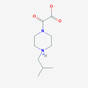 molecular formula C10H18N2O3 B7724175 2-[4-(2-Methylpropyl)piperazin-4-ium-1-yl]-2-oxoacetate 