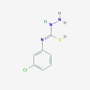 molecular formula C7H8ClN3S B7724183 N-amino-N'-(3-chlorophenyl)carbamimidothioic acid 
