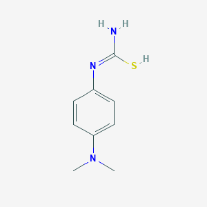 molecular formula C9H13N3S B7724253 N'-[4-(dimethylamino)phenyl]carbamimidothioic acid 