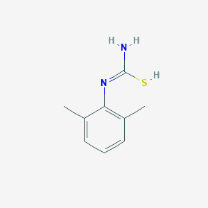 molecular formula C9H12N2S B7724298 N'-(2,6-dimethylphenyl)carbamimidothioic acid 