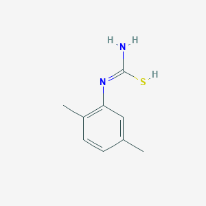 molecular formula C9H12N2S B7724302 N'-(2,5-dimethylphenyl)carbamimidothioic acid 