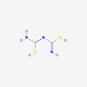 molecular formula C2H5N3S2 B7724332 N-[amino(sulfanyl)methylidene]carbamimidothioic acid 