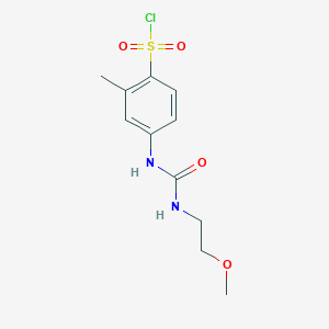 4-[3-(2-Methoxyethyl)ureido]-2-methylbenzenesulfonyl chloride