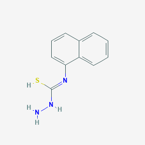 molecular formula C11H11N3S B7724483 N-amino-N'-naphthalen-1-ylcarbamimidothioic acid 