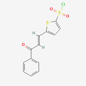 5-(3-Oxo-3-phenyl-propenyl)-thiophene-2-sulfonyl chloride