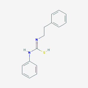 molecular formula C15H16N2S B7724513 N-phenyl-N'-(2-phenylethyl)carbamimidothioic acid 