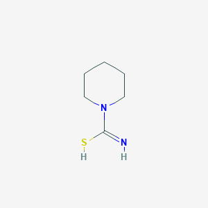 molecular formula C6H12N2S B7724587 piperidine-1-carboximidothioic acid 