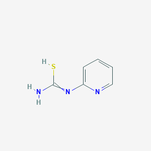 molecular formula C6H7N3S B7724639 N'-pyridin-2-ylcarbamimidothioic acid 