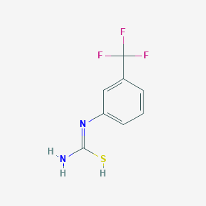 molecular formula C8H7F3N2S B7724772 N'-[3-(trifluoromethyl)phenyl]carbamimidothioic acid 