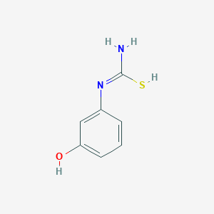 molecular formula C7H8N2OS B7724802 N'-(3-hydroxyphenyl)carbamimidothioic acid 