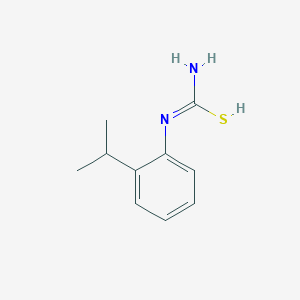 molecular formula C10H14N2S B7724823 N'-(2-propan-2-ylphenyl)carbamimidothioic acid 