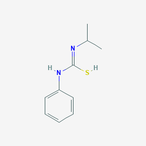 molecular formula C10H14N2S B7724825 N-phenyl-N'-propan-2-ylcarbamimidothioic acid 