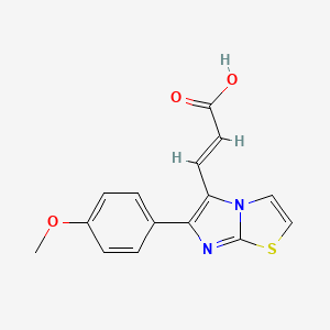 3-(6-(4-Methoxyphenyl)imidazo[2,1-b]thiazol-5-yl)acrylic acid