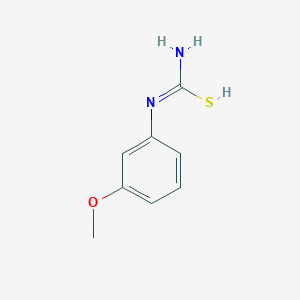 molecular formula C8H10N2OS B7724865 N'-(3-methoxyphenyl)carbamimidothioic acid 