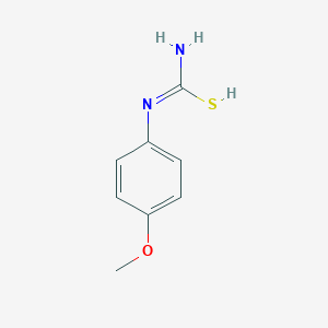 molecular formula C8H10N2OS B7724872 N'-(4-methoxyphenyl)carbamimidothioic acid 