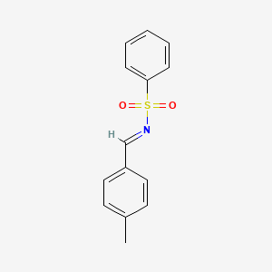 molecular formula C14H13NO2S B7724898 N-(4-Methyl-benzylidene)-benzenesulfonamide 