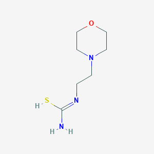 molecular formula C7H15N3OS B7724901 N'-(2-morpholin-4-ylethyl)carbamimidothioic acid 