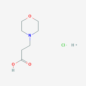 molecular formula C7H14ClNO3 B7724905 Hydron;3-morpholin-4-ylpropanoic acid;chloride 