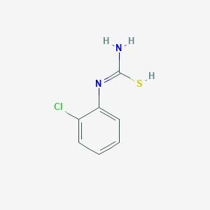 molecular formula C7H7ClN2S B7724959 N'-(2-chlorophenyl)carbamimidothioic acid 