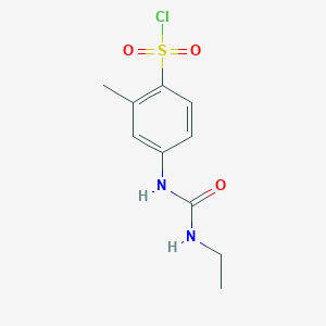 4-(3-Ethylureido)-2-methylbenzenesulfonyl chloride