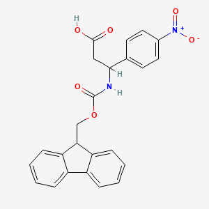 molecular formula C24H20N2O6 B7725024 Fmoc-(RS)-3-amino-3-(4-nitrophenyl)-propionic acid 
