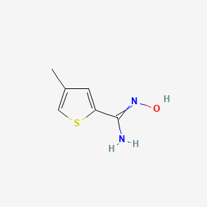 molecular formula C6H8N2OS B7725053 N-hydroxy-4-methylthiophene-2-carboximidamide 