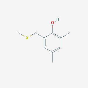 molecular formula C10H14OS B077251 2,4-Dimethyl-6-[(methylsulfanyl)methyl]phenol CAS No. 10341-45-4