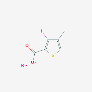 molecular formula C6H4IKO2S B7725102 potassium;3-iodo-4-methylthiophene-2-carboxylate 