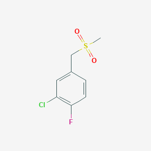 2-Chloro-1-fluoro-4-((methylsulfonyl)methyl)benzene