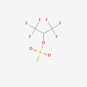 molecular formula C4H4F6O3S B7725118 1,1,1,3,3,3-Hexafluoro-2-propyl mesylate 