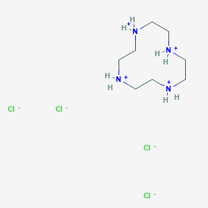 1,4,7,10-Tetrazoniacyclododecane;tetrachloride