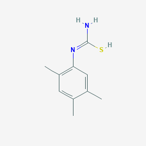 molecular formula C10H14N2S B7725199 N'-(2,4,5-trimethylphenyl)carbamimidothioic acid 