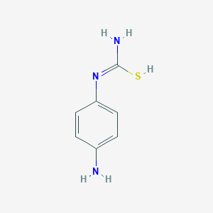 molecular formula C7H9N3S B7725246 N'-(4-aminophenyl)carbamimidothioic acid 