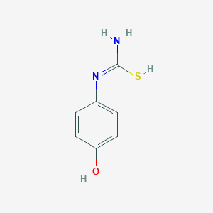 molecular formula C7H8N2OS B7725335 N'-(4-hydroxyphenyl)carbamimidothioic acid 