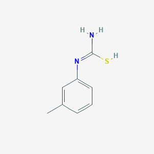 molecular formula C8H10N2S B7725437 N'-(3-methylphenyl)carbamimidothioic acid 
