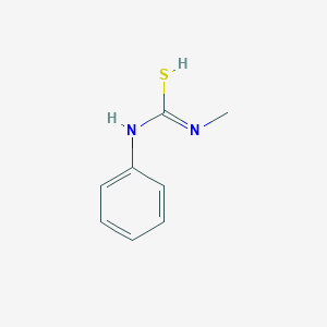 molecular formula C8H10N2S B7725442 N'-methyl-N-phenylcarbamimidothioic acid 