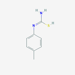 molecular formula C8H10N2S B7725443 N'-(4-methylphenyl)carbamimidothioic acid 
