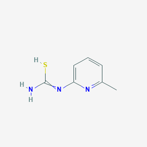 molecular formula C7H9N3S B7725475 N'-(6-methylpyridin-2-yl)carbamimidothioic acid 